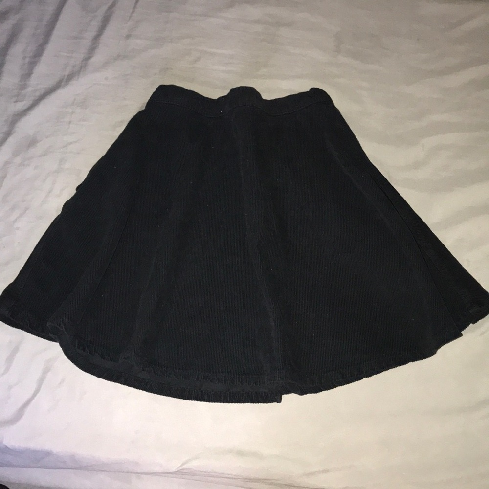 Black corduroy skirt